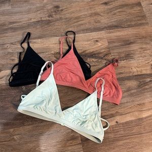 Set of 3 lululemon strappy bralettes- medium